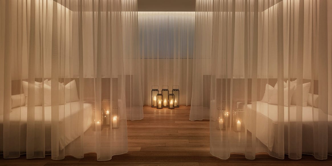 Sala de relajación del spa de Miami Beach EDITION