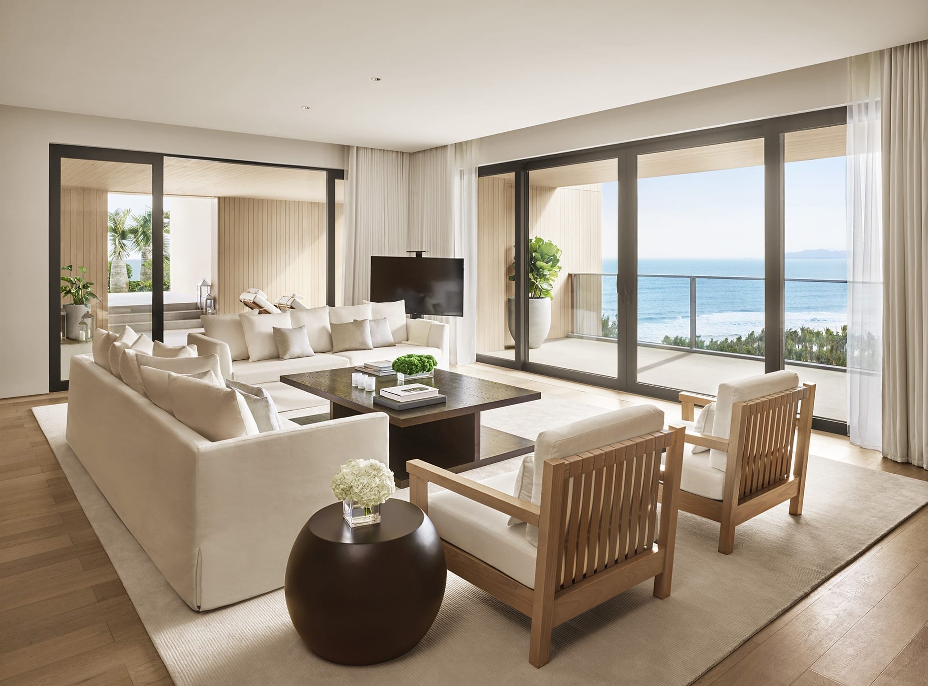 Penthouse Suite Living Room at The Sanya EDITION