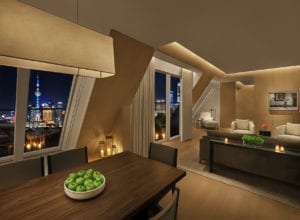 テラススイートのリビングルーム