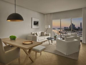 Superior Marina View Suite – Living Room