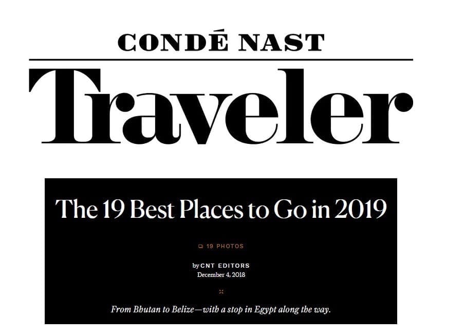 Conde Nast Traveler (US) 4th December 2018