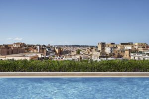 A view of the pool with 