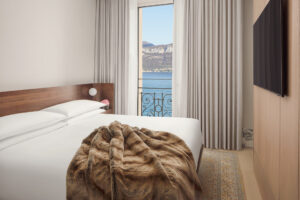 Bedroom of the Loft Suite with Lake View