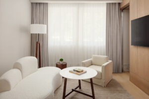Living area of the Loft Suite with Mountain view
