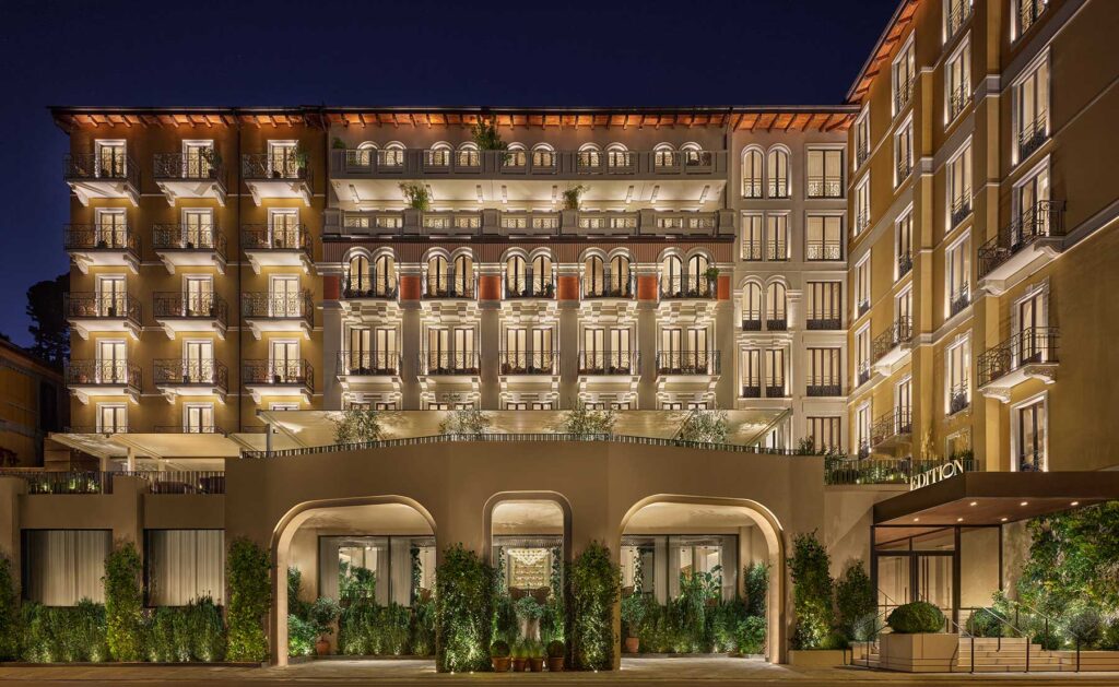 Main entrance to The Lake Como EDITION